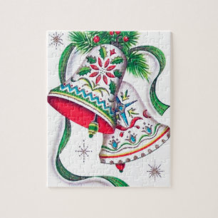 Quebra-cabeça Sinos retros do natal vintage