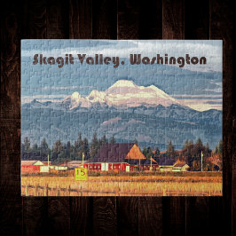 Quebra-cabeça Skagit Valley WA Fazenda Mount Baker