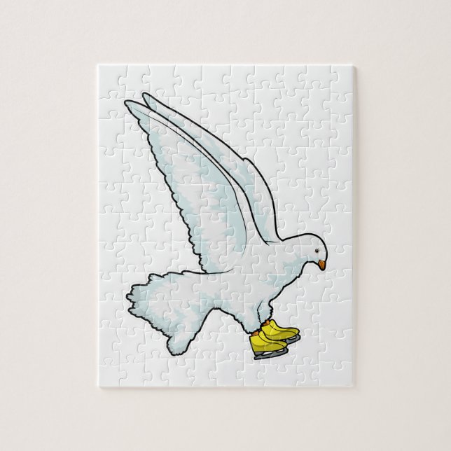 Quebra-cabeça Skates de gelo com gelo (Vertical)