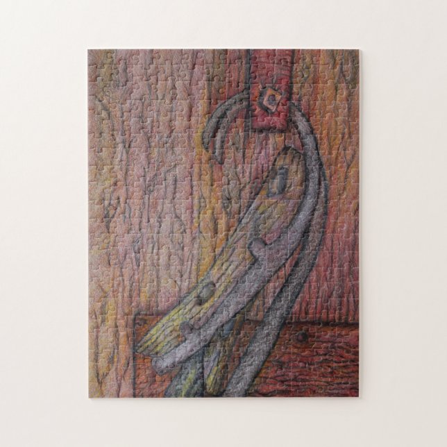 Quebra-cabeça Skates de gelo da velha escola (Vertical)