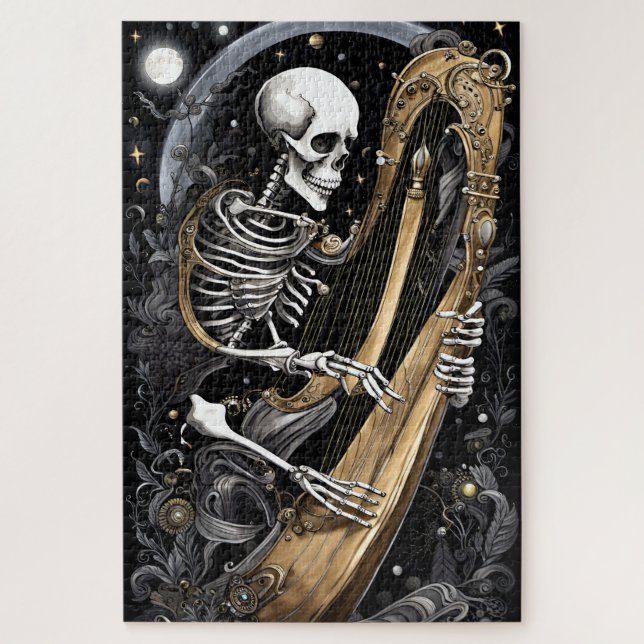 Quebra-cabeça Skeleton e Harp I (Vertical)