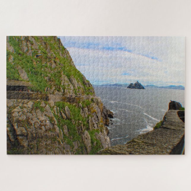 Quebra-cabeça Skellig Michael  Ilhas Skellig Kerry. (Horizontal)