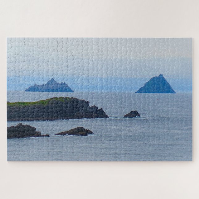 Quebra-cabeça Skellig Michael  Ilhas Skellig Kerry. (Horizontal)