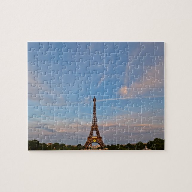 Quebra-cabeça Skies Azuis e Torre Eiffel - 8x10 - 110 pcs (Horizontal)