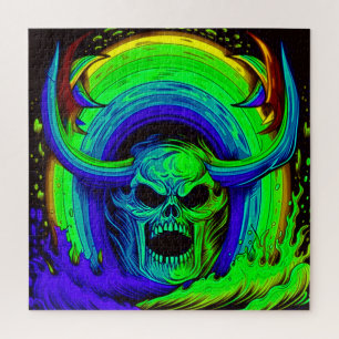 Quebra-cabeça Skull Art