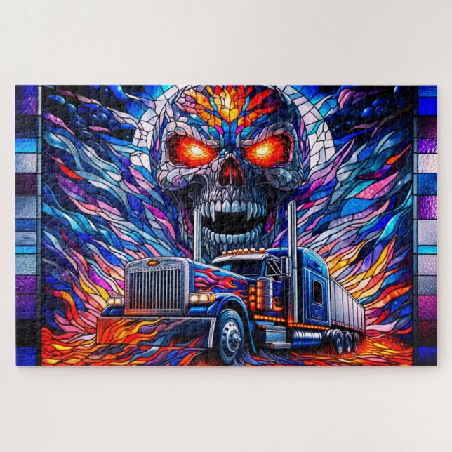 Quebra-cabeça Skull Art (Horizontal)