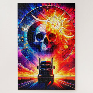 Quebra-cabeça Skull Art