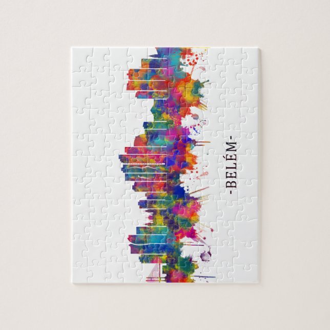 Quebra-cabeça Skyline Belém Brasil (Vertical)