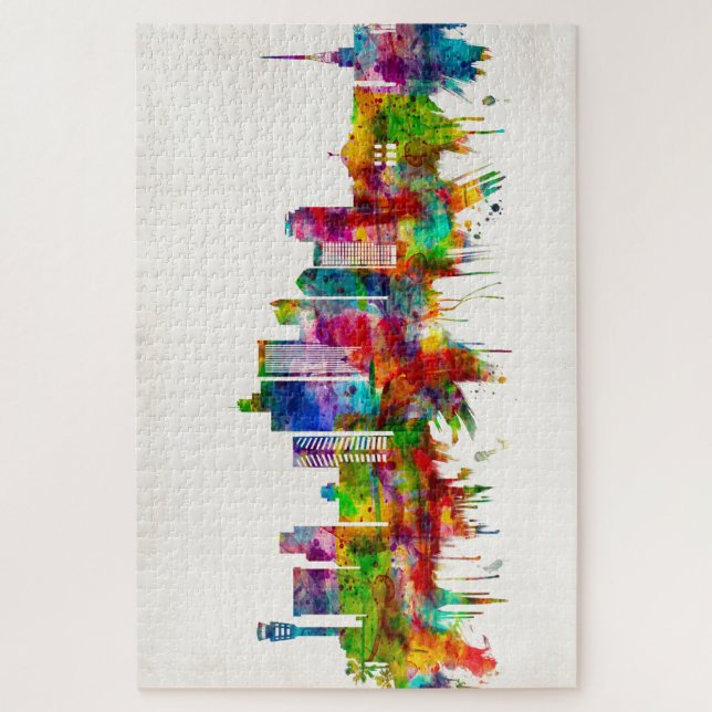 Quebra-cabeça Skyline da Arizona Phoenix (Vertical)