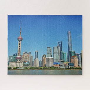 Quebra-cabeça Skyline da barreira - 16x20 de Shanghai - 520 PCes