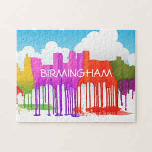 QUEBRA-CABEÇA SKYLINE DE BIRMINGHAM ALABAMA - POÇAS -
