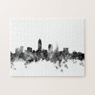 Quebra-cabeça Skyline de Cleveland Ohio