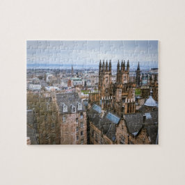 Quebra-cabeça Skyline de Edimburgo da parte superior do telhado,