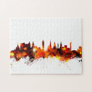 Quebra-cabeça Skyline de Glasgow Scotland