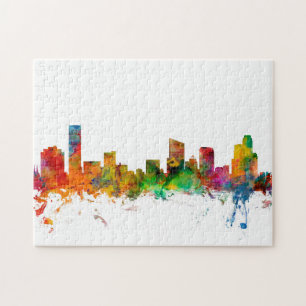 Quebra-cabeça Skyline de Grand Rapids Michigan