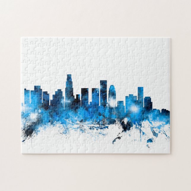 Quebra-cabeça Skyline de Los Angeles Califórnia (Horizontal)