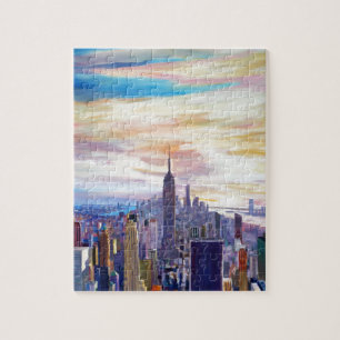 Quebra-cabeça Skyline de Manhatta da Nova Iorque