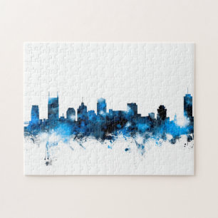Quebra-cabeça Skyline de Nashville Tennessee