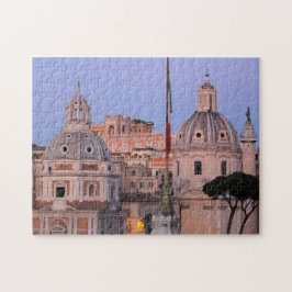 Quebra-cabeça Skyline de Roma no por do sol