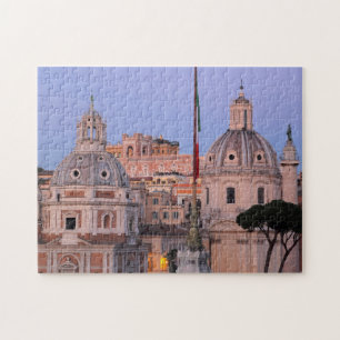 Quebra-cabeça Skyline de Roma no por do sol