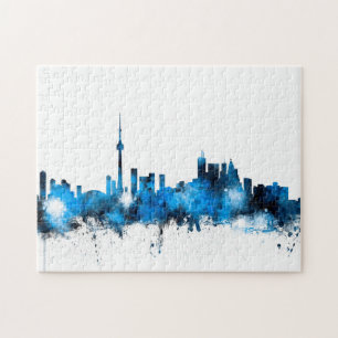 Quebra-cabeça Skyline de Toronto Canadá