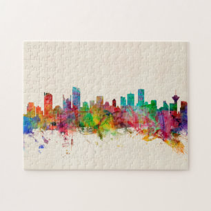 Quebra-cabeça Skyline de Vancôver Canadá