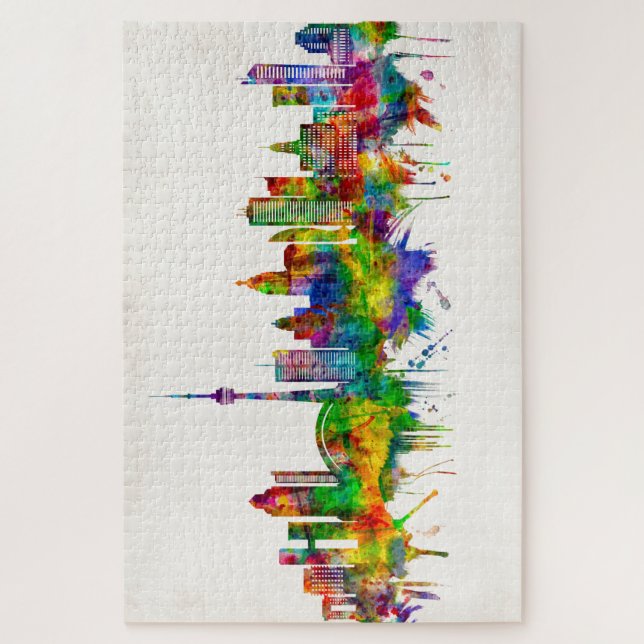 Quebra-cabeça Skyline do Canadá (Vertical)