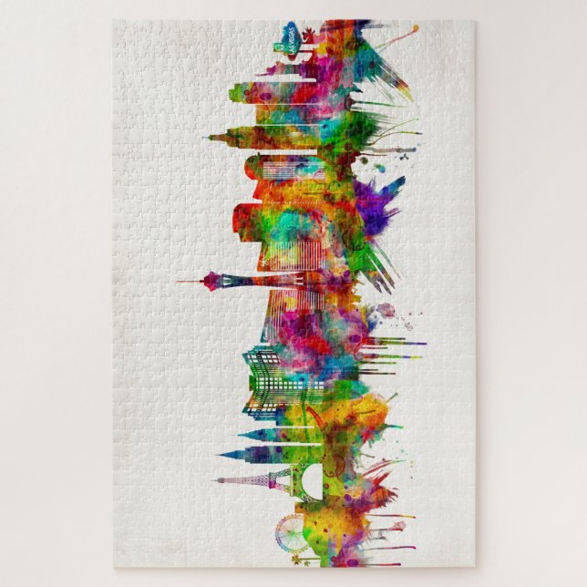 Quebra-cabeça Skyline Las Vegas Nevada (Vertical)