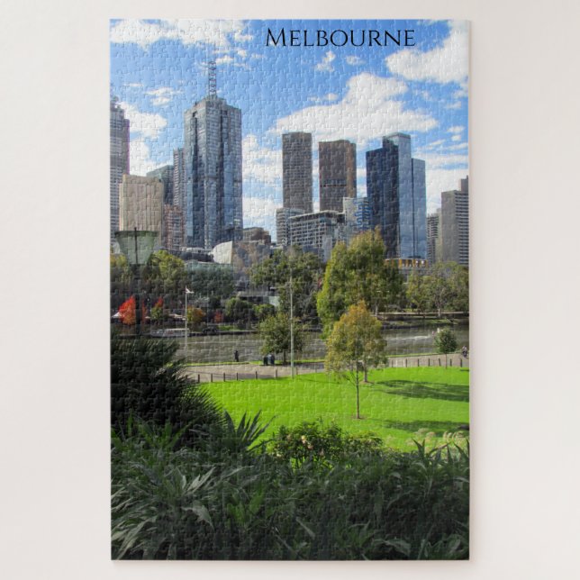Quebra-cabeça skyline melbourne (Vertical)
