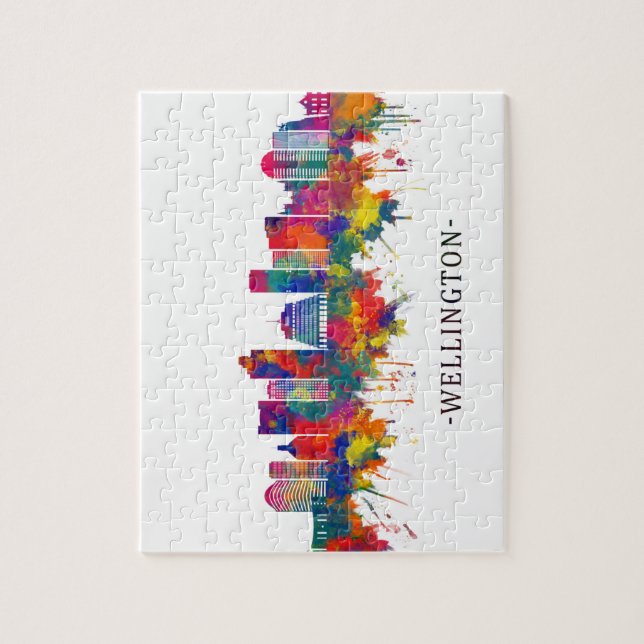 Quebra-cabeça Skyline Nova Zelândia (Vertical)