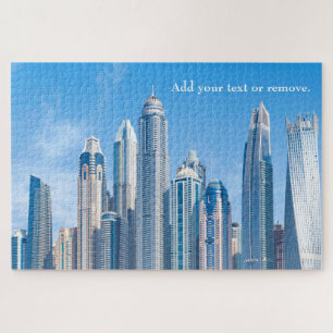 Quebra-cabeça Skyline of futuristas de cidades em Dubai,