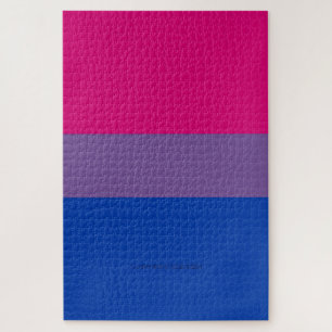 Quebra-cabeça SlipperyJoe's artístico do Orgulho Bissexual Flag