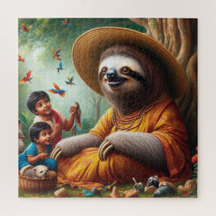 Quebra-cabeça Sloth Grandma