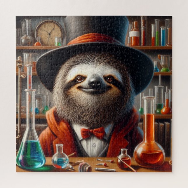 Quebra-cabeça Sloth Mad Scientist (Vertical)
