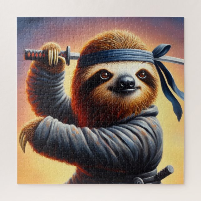 Quebra-cabeça Sloth Ninja (Vertical)