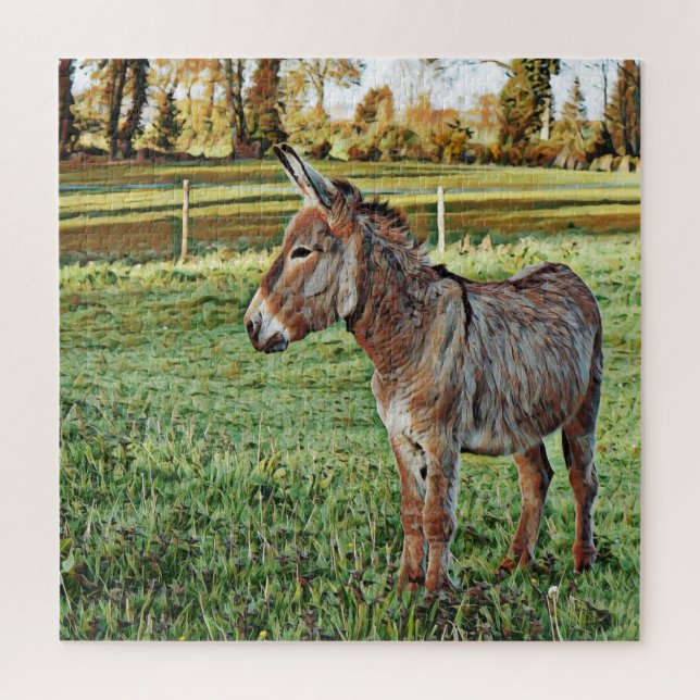 Quebra-cabeça smartmix animal- burro 1 (Vertical)