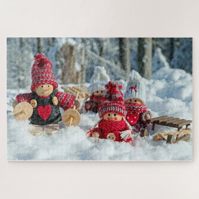 Quebra-cabeça Snow & Dolls (Horizontal)