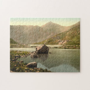 Quebra-cabeça Snowdon de Llyn Llydaw, Gwynedd, Wales