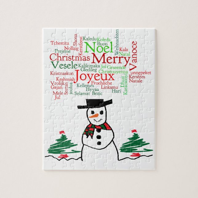 Quebra-cabeça Snowman (Vertical)