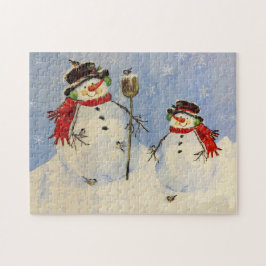 Quebra-cabeça Snowman e Son