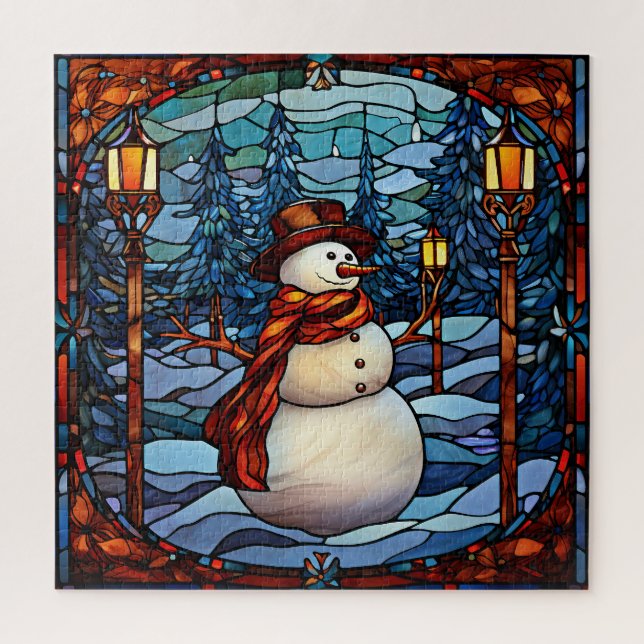 Quebra-cabeça Snowman Puzzle (Vertical)