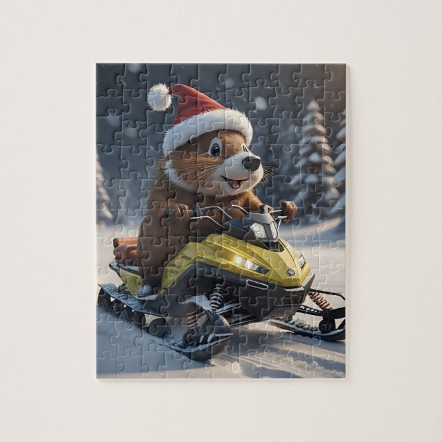 Quebra-cabeça Snowmobile (Vertical)