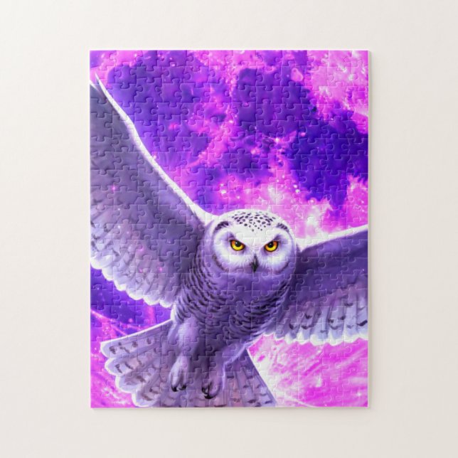 Quebra-cabeça Snowy Owl by Purple Moon (Vertical)