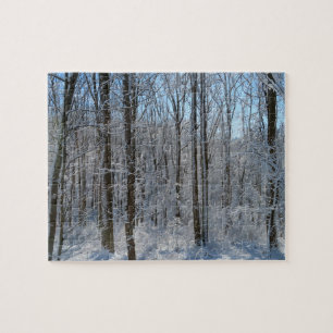 Quebra-cabeça Snowy Poplar Forest I