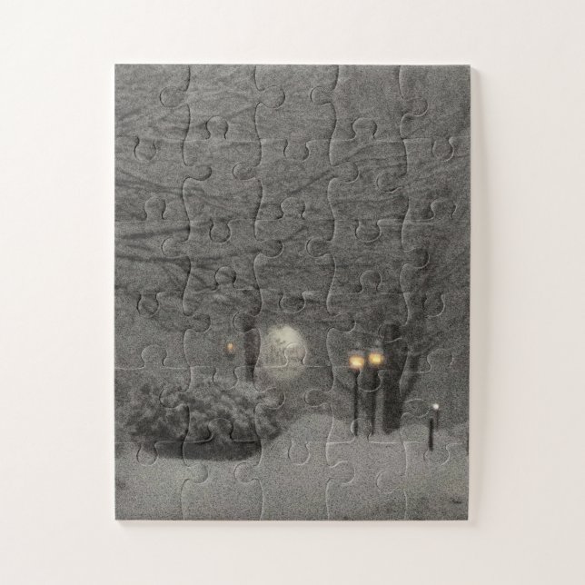 Quebra-cabeça Snowy Vermont (Vertical)