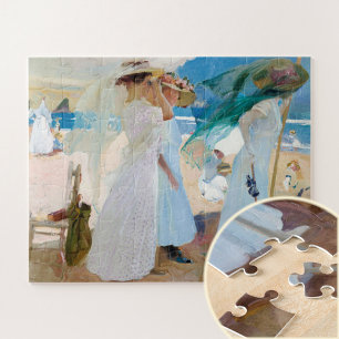 Quebra-cabeça Sob a Awning, Joaquín Sorolla