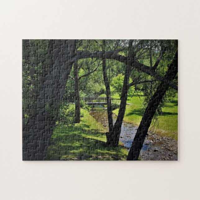 Quebra-cabeça Sob um dossel dos salgueiros (Horizontal)