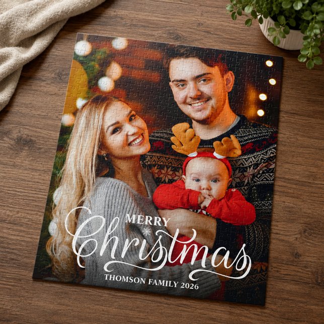 Quebra-cabeça Sobreposição de Foto de Natal Alegre Moderno em Br (Criador carregado)