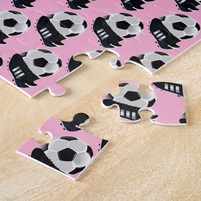 Quebra-cabeça Soccer Jigsaw Puzzle Soft Baby Pink  (Lateral)