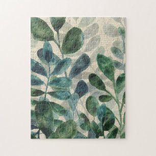 Quebra-cabeça Sofisticação Verdant - Folhas Tropicais
